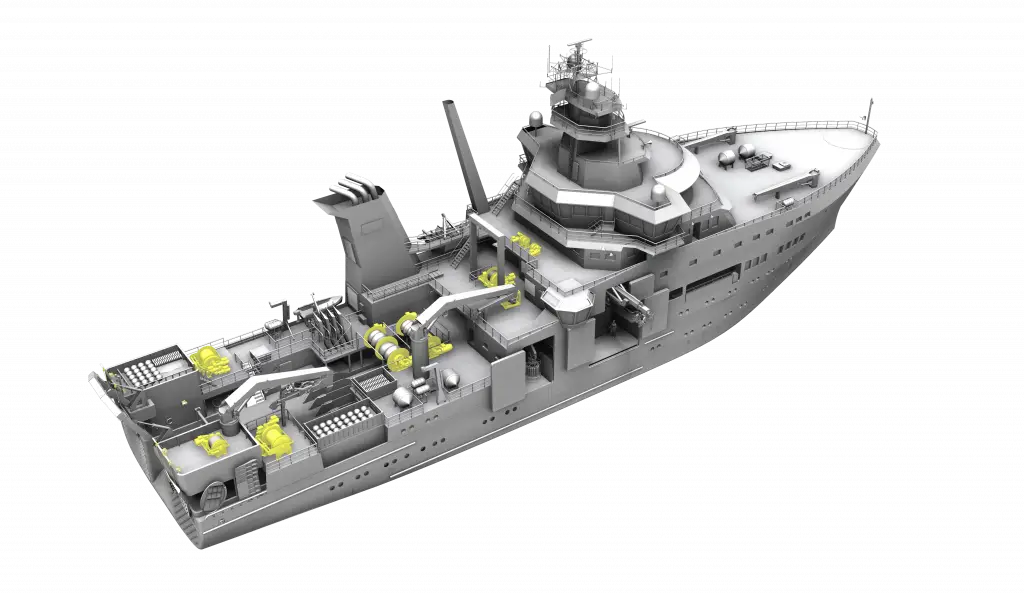 Walther Herwig, Rendering Concept Design, Winches